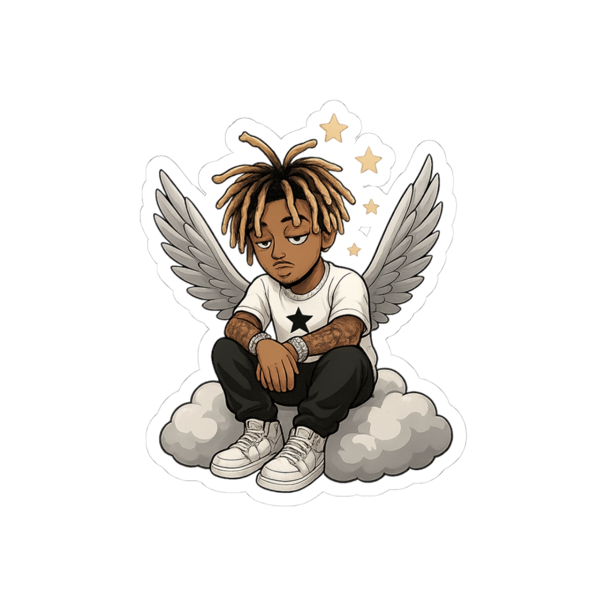 Juice WRLD Cartoon Portrait Sticker