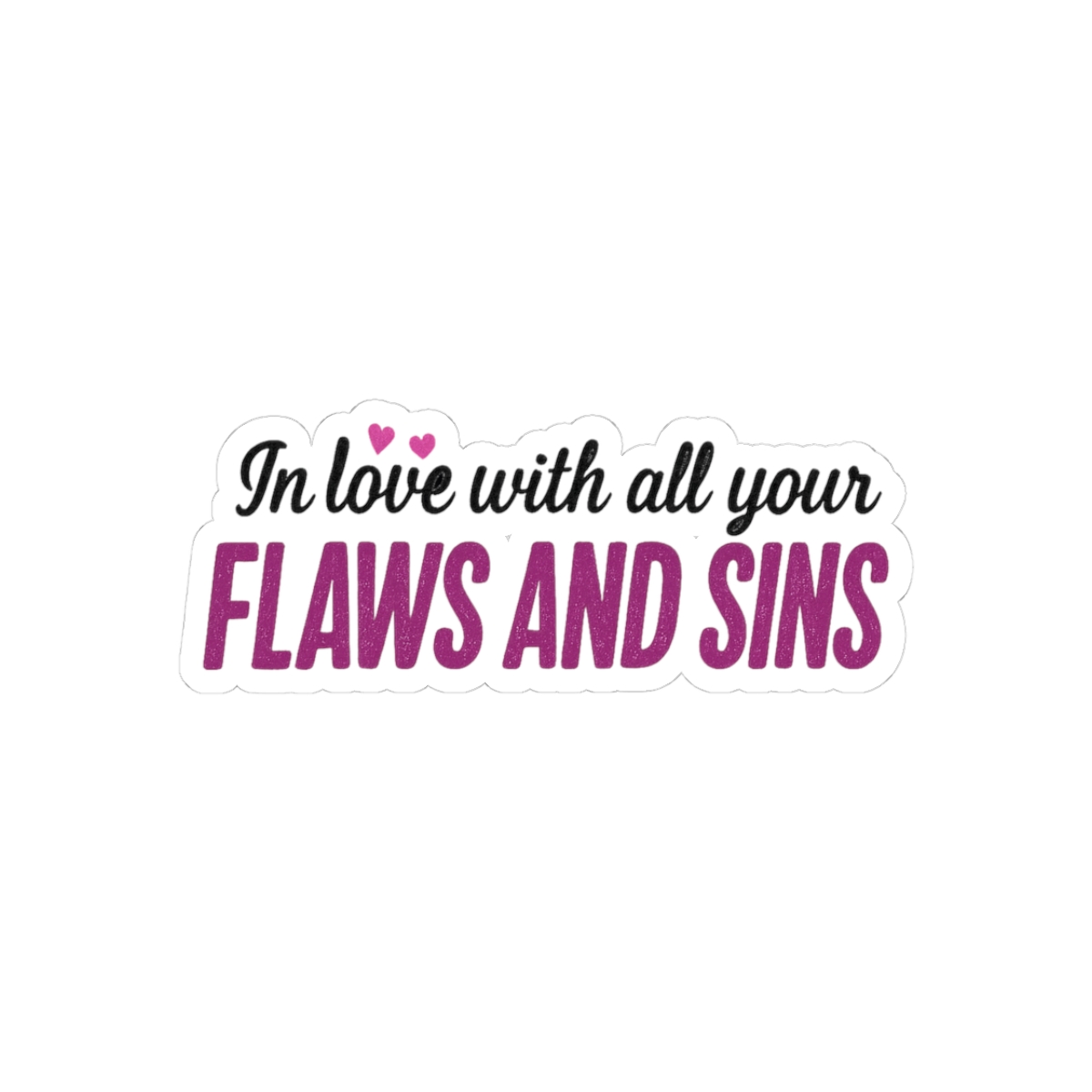 Flaws and Sins JW Lyrics Sticker