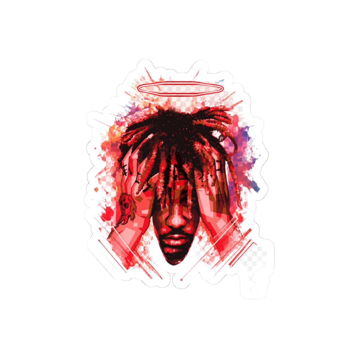 Juice Wrld Rapper Bold Vinyl Sticker - 999 Hip Hop Fan Decal