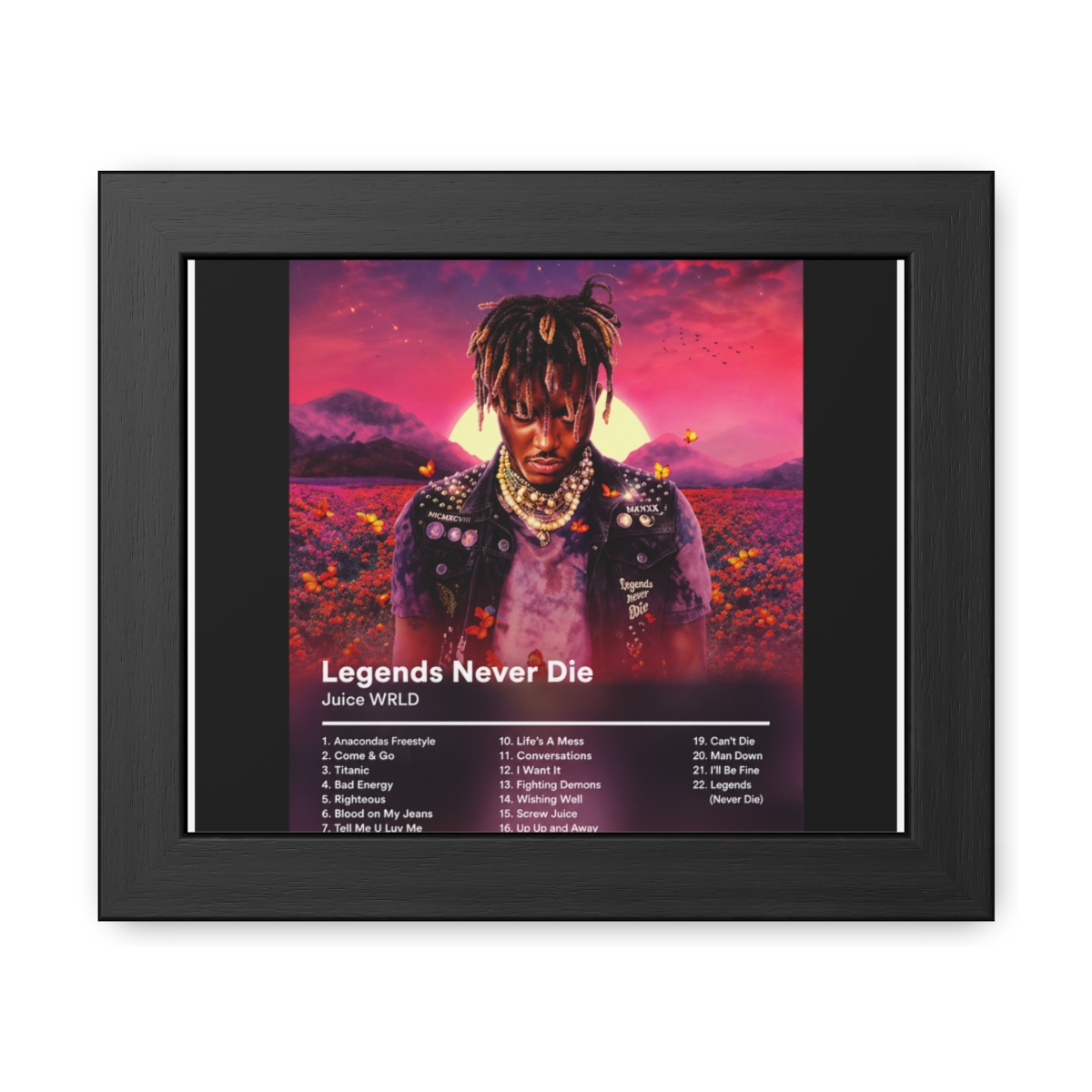 Juice WRLD Legends Never Die Framed Poster