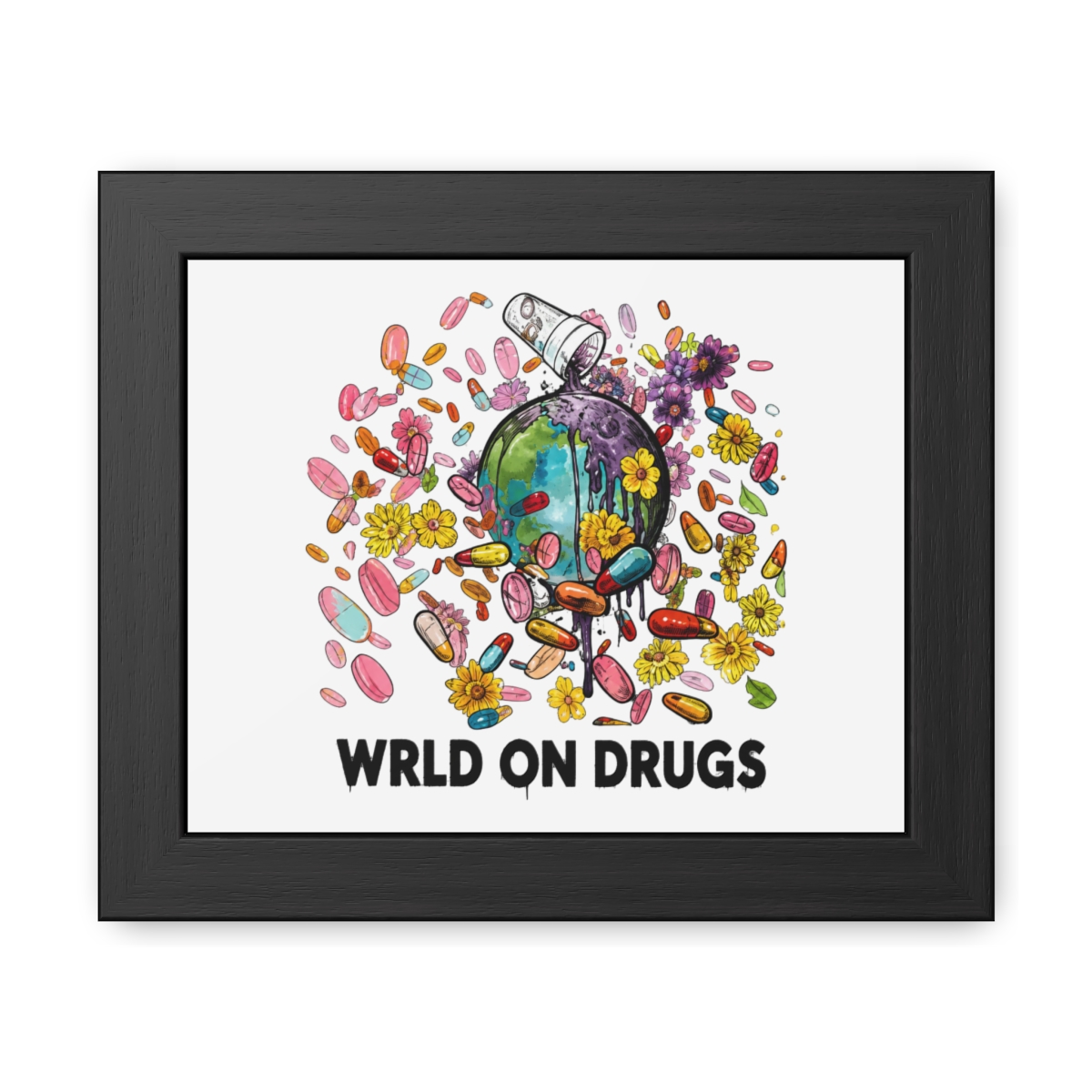 WRLD ON DRUGS Album Art Framed Poster