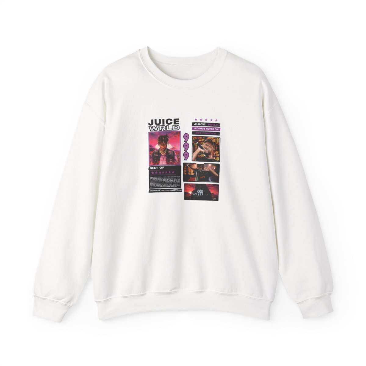 Juice WRLD 999 Legends Never Die Graphic Sweatshirt - Juice WRLD official sweatshirts merch